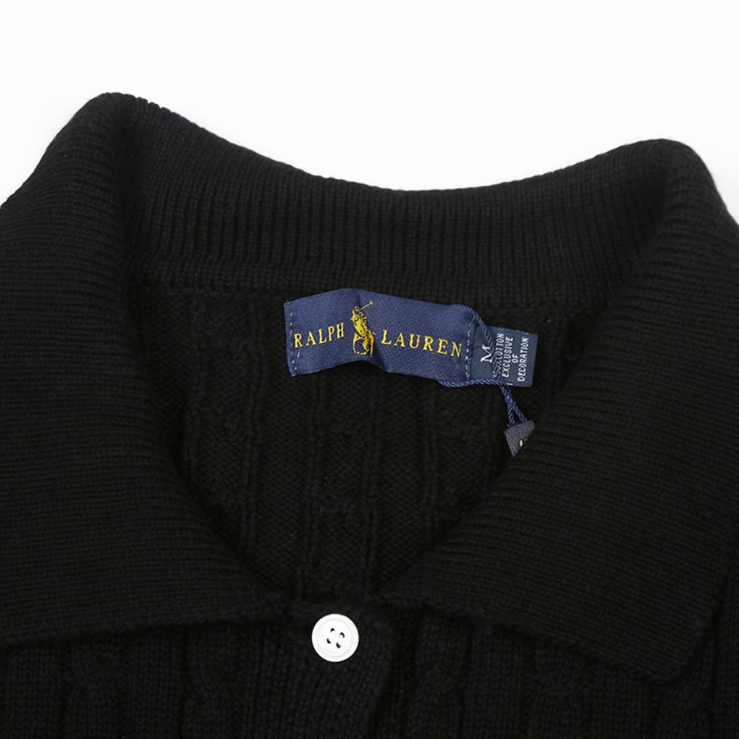 Black Button Sweater