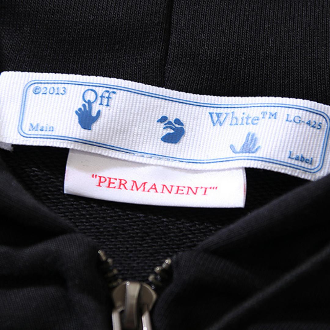 Off-W Monogram Zip Hoodie