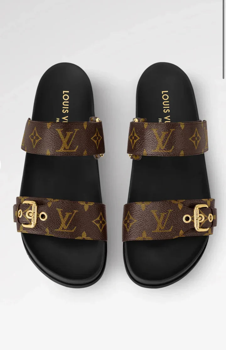 "LV" Logo Sandalen