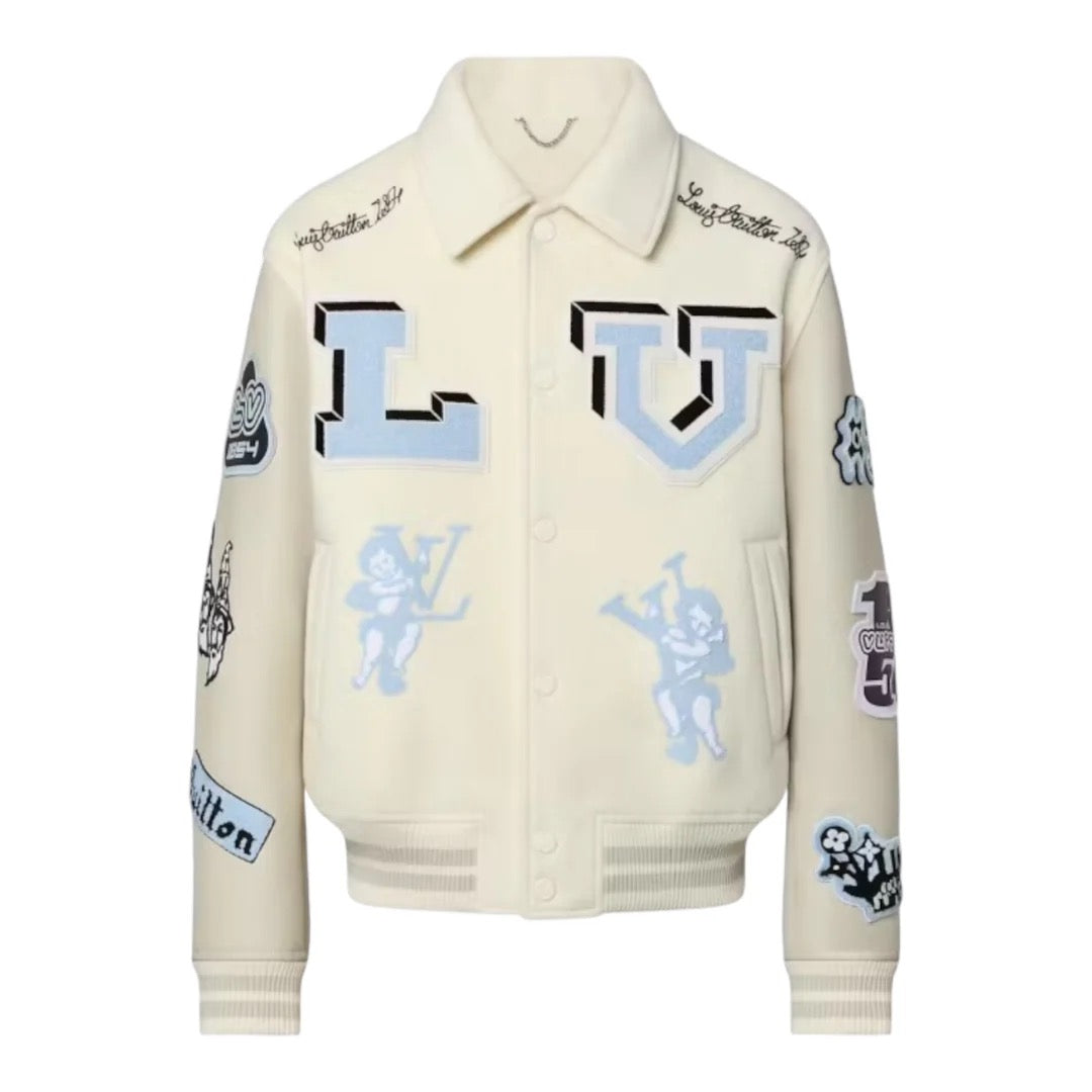 Beige College Jacket