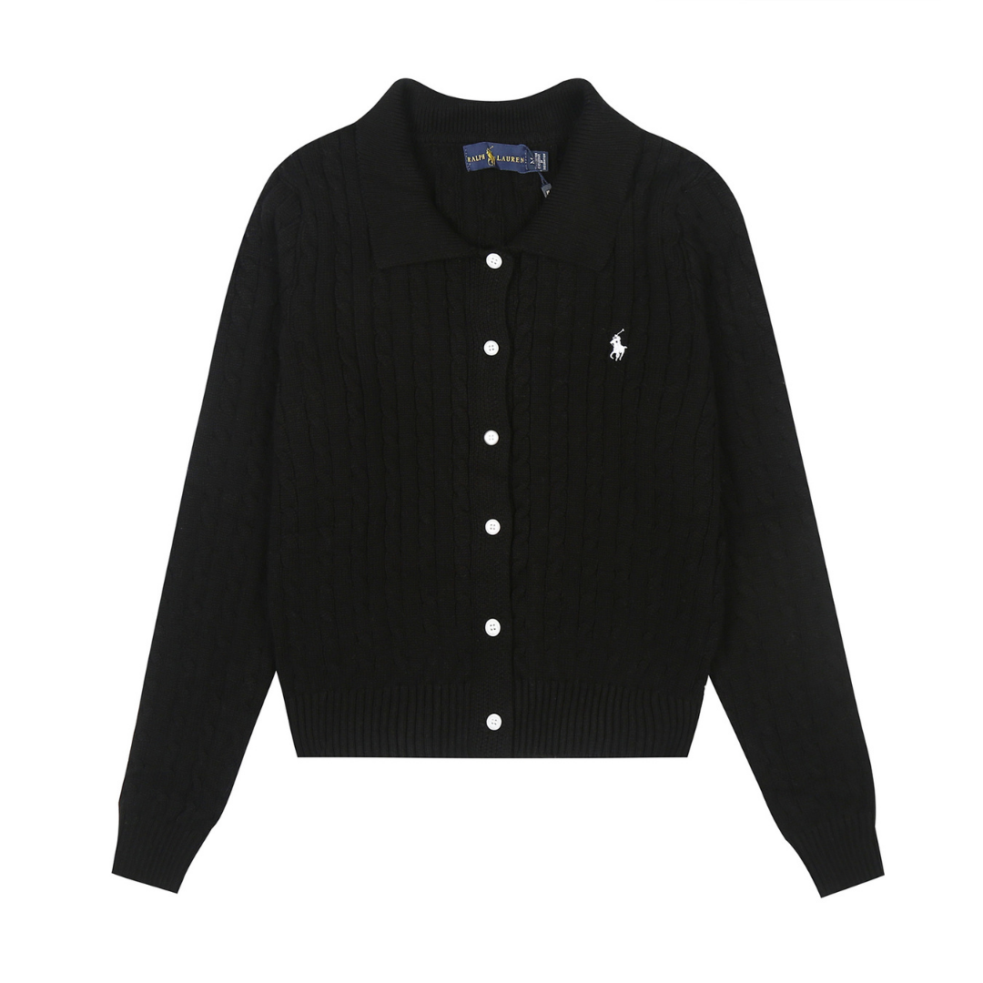 Black Button Sweater