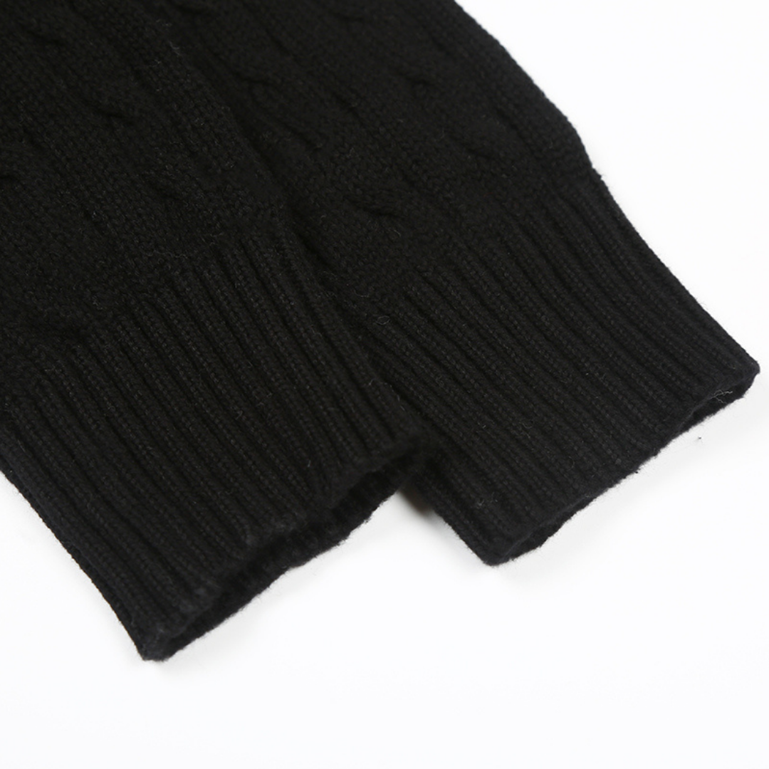 Black Button Sweater