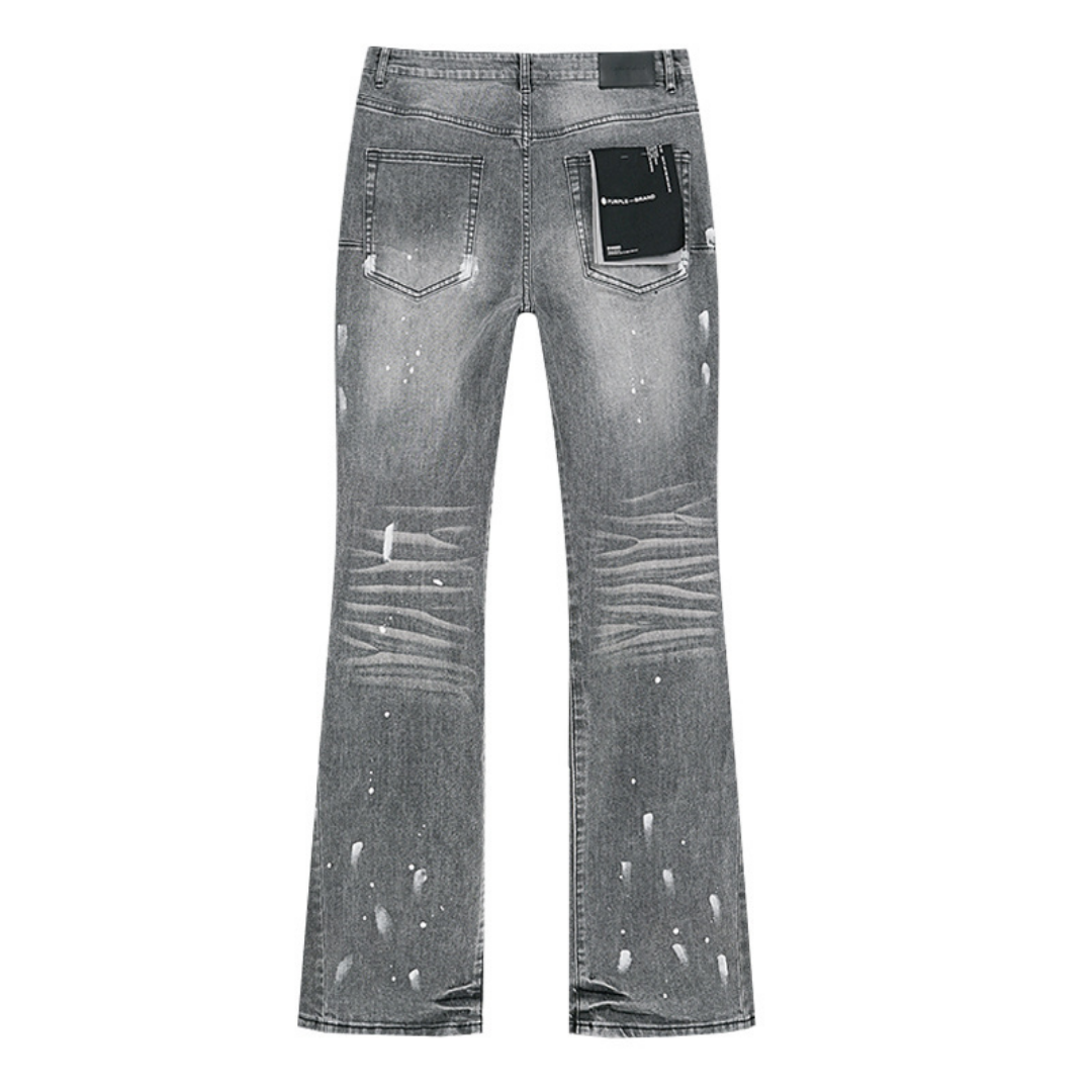 Purple Flared Jeans