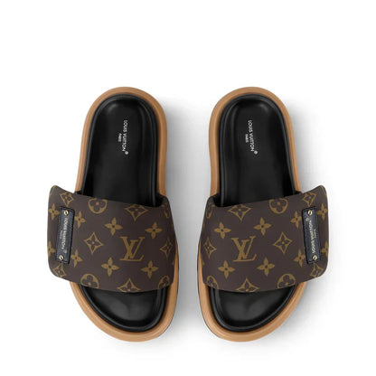 "LV" Sandalen Braun