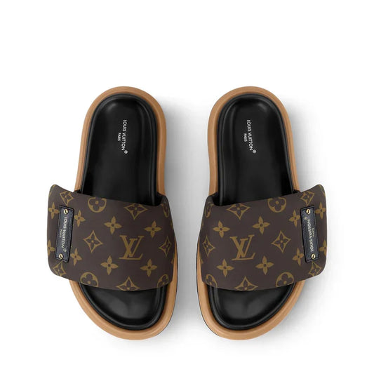 "LV" Sandalen Braun