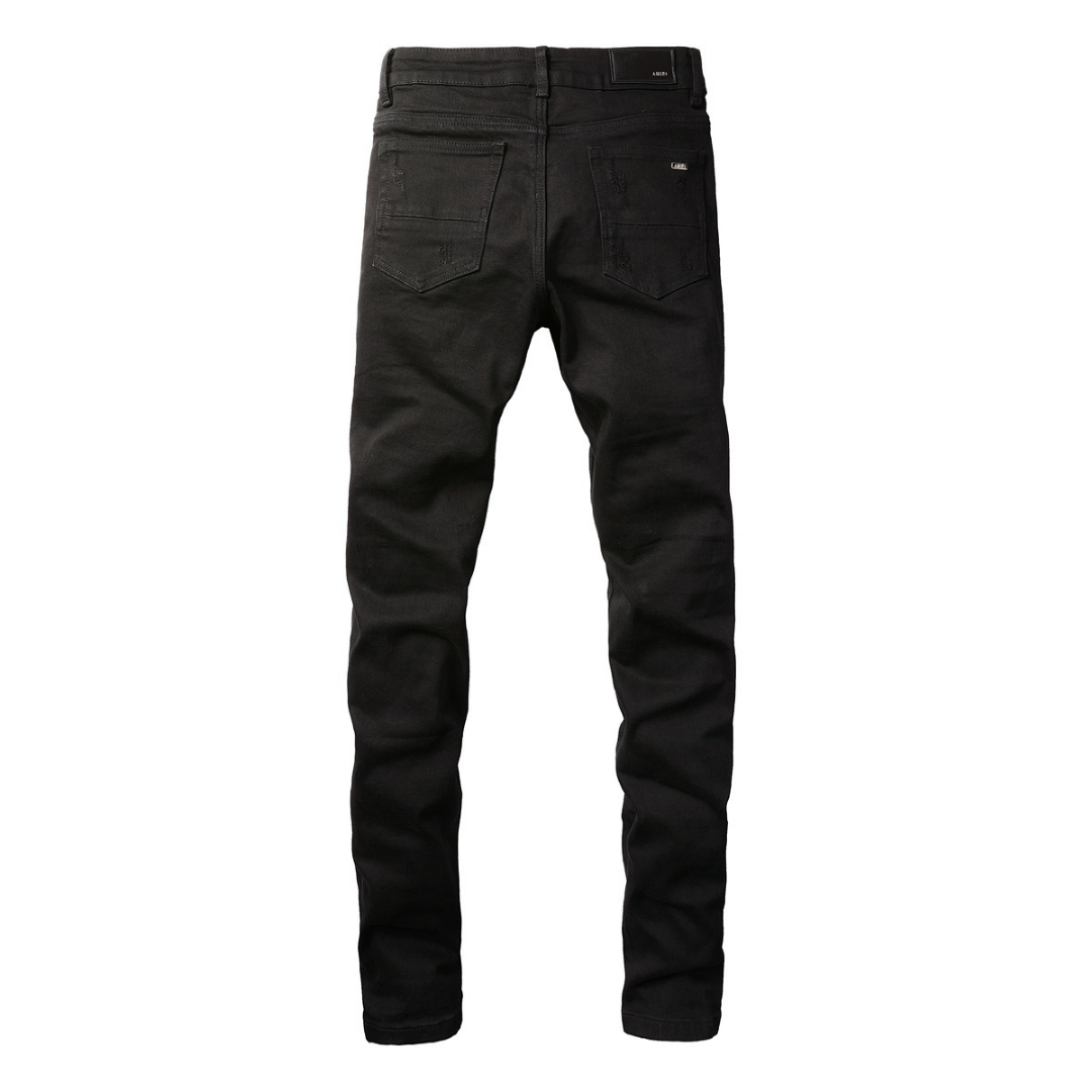 Amr Bandana Black Ripped Jeans