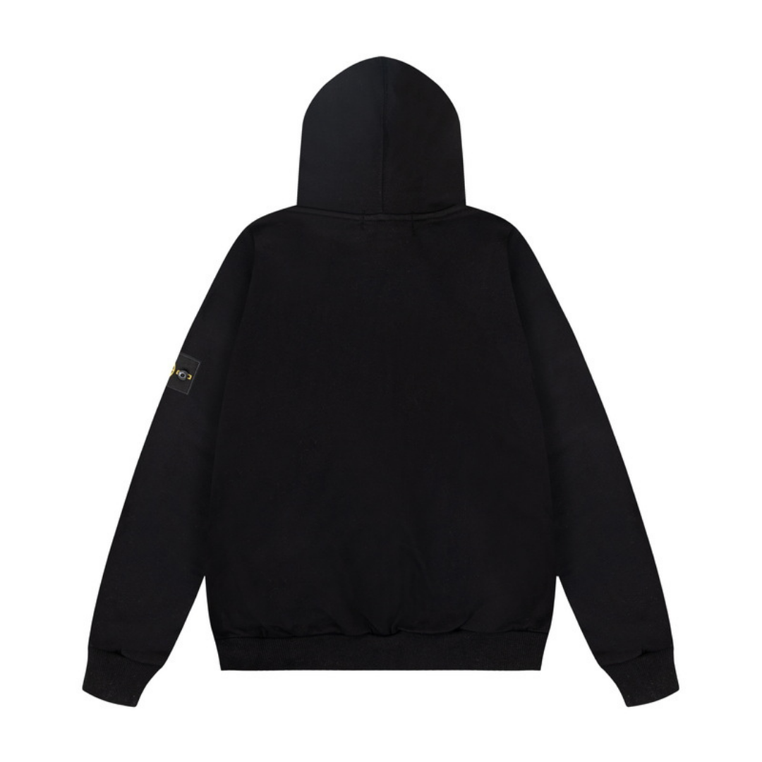 Stone Monogram Zip Hoodie