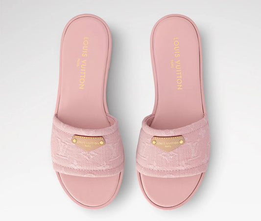 "LV" Denim Sandals
