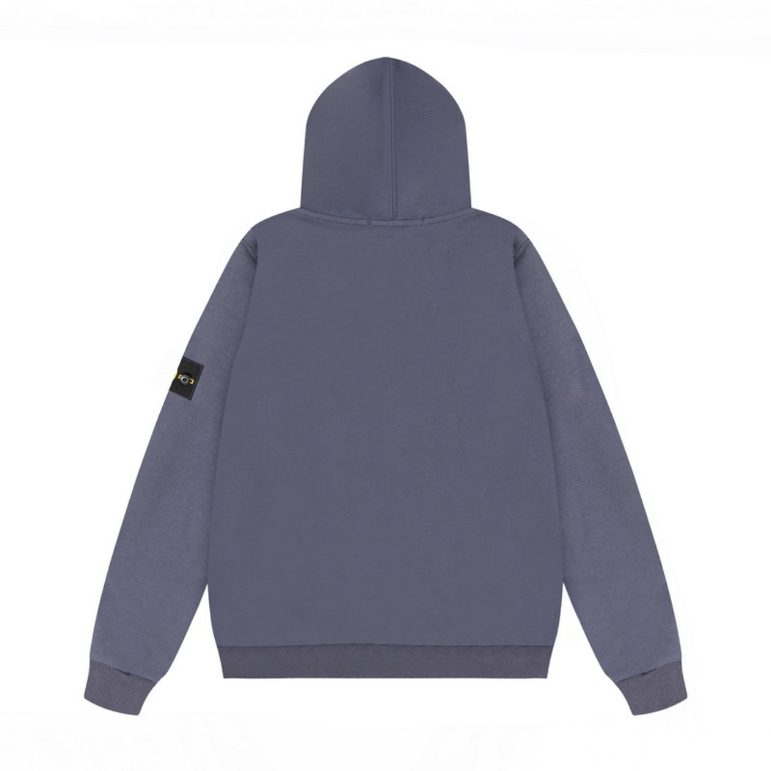 Stone Monogram Zip Hoodie