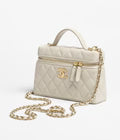 "CC" Vanity Bag White