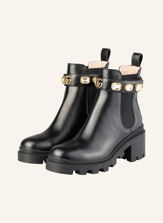"GG" Diamond Boots