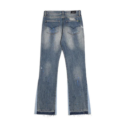 "Wavy" Flared Denim