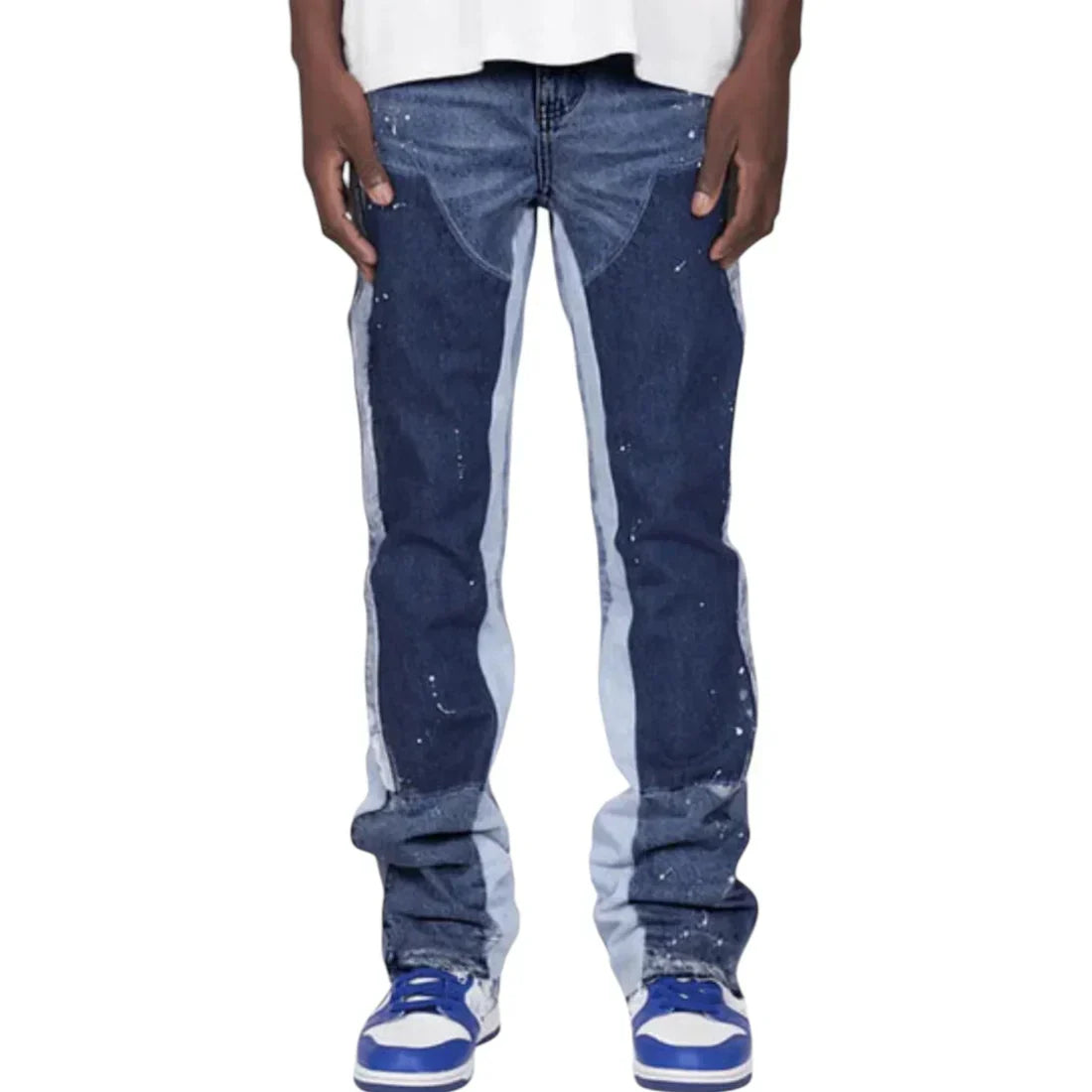 "Blue Patch" Flared Denim
