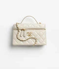 "CC" Vanity Bag White