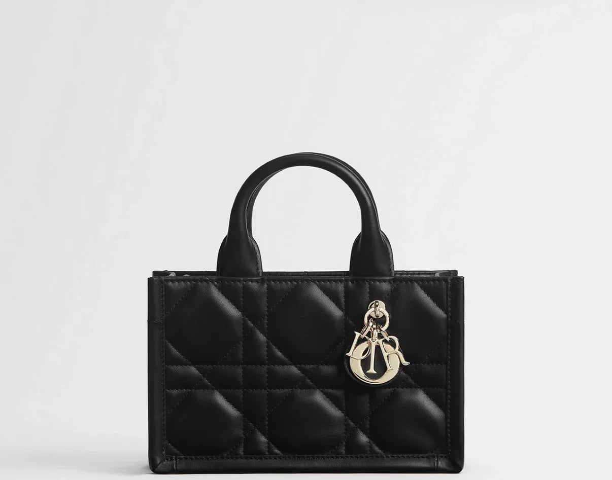 "D*OR" Mini Book Tote Black