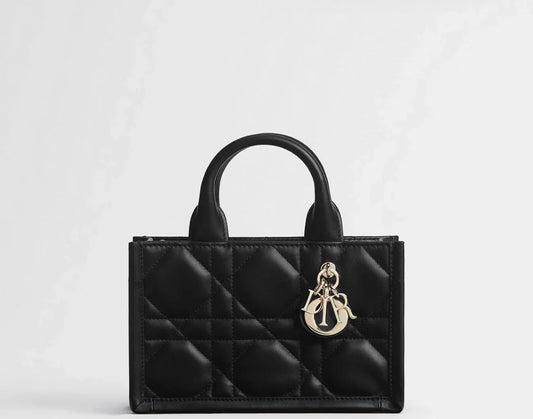 "D*OR" Mini Book Tote Black