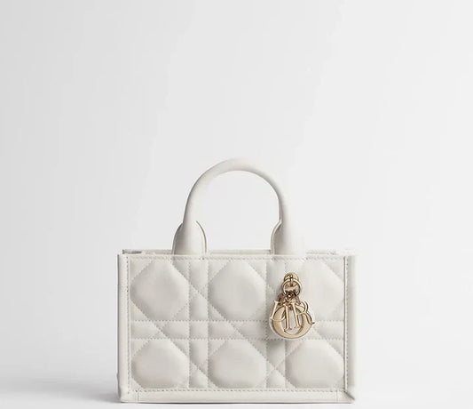 "D*OR" Mini Book Tote White