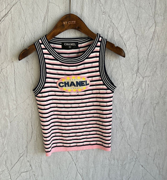 "CC" Gestreiftes Top