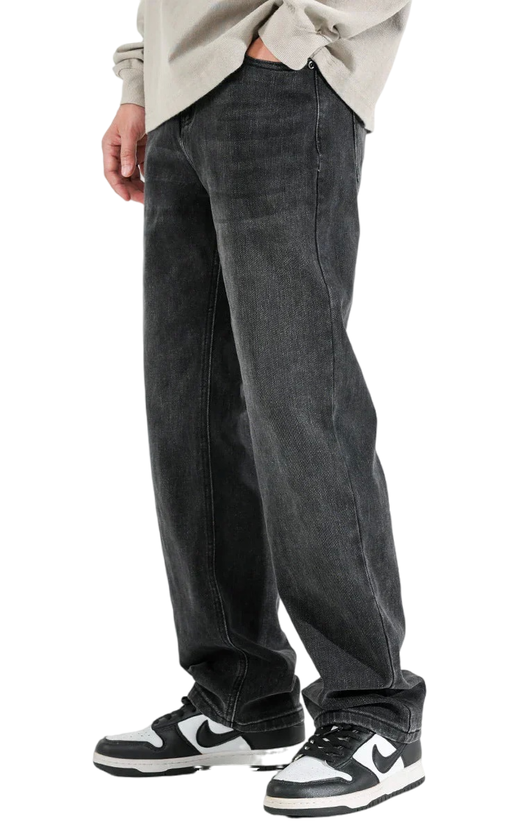 Dark Grey Basic Jeans
