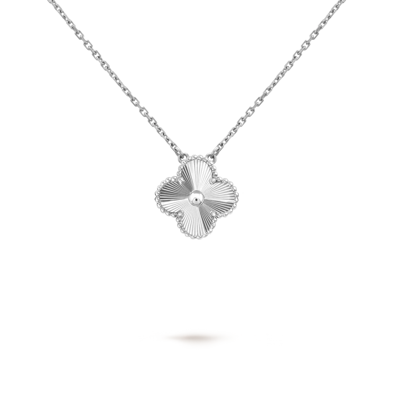 HALSKETTE VIERBLÄTTRIGER KLEE LAVISH - SILBER